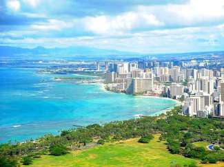 Waikiki aus der Luft