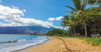Einer der vielen schönen Strände auf Maui.