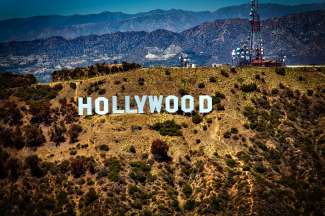 Der berühmte Hollywood Schriftzug (Hollywood Sign) war und ist in vielen Filmen zu sehen.