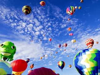 Weltberühmtes Ballonfestival in Albuquerque.