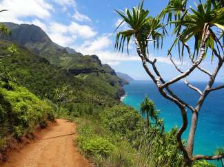 Atemberaubende Natur an der Napali Coast von Kauai.