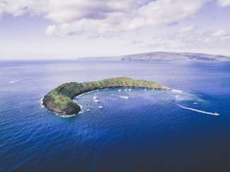 Der Molokini-Krater ist ein beliebter Schnorchelplatz zwischen den Inseln Maui und Kaho'olawe.