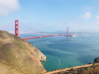Es gibt auch die Möglichkeit mit einer Bootsfahrt unter die Golden Gate Bridge zu fahren.