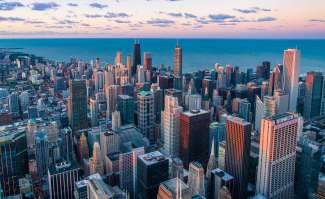 Die beeindruckende Skyline von Chicago.