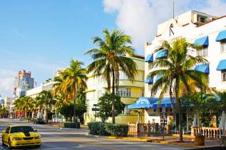 Der Art Deco District beherbergt mehr als 800 historische Gebäude im Süden von Miami.