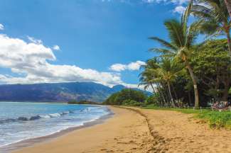 Diesen schönen Strand finden Sie an der Südwestküste von Maui.