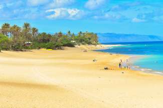 Het eiland Oaha kent naast het beroemde Waikiki Beach ook veel rustigere stranden.