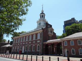 In der Independence Hall wurde damals die Verfassung der Vereinigten Staaten unterschrieben.