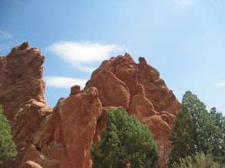 Der Garden of the Gods Park ist für seine Sandsteinformationen bekannt.