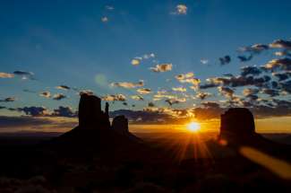 Nutzen Sie die Zeit in Kayenta, um einen Sonnenauf oder -untergang zu beobachten.