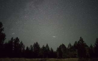 Im Crater Lake National Park kann man auch gut die Sterne beobachten.