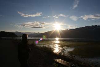 Sonnenuntergang in Valdez