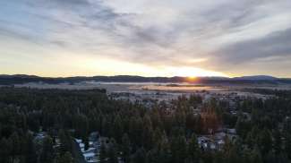 Spokane in Washington mit Panoramaaussicht