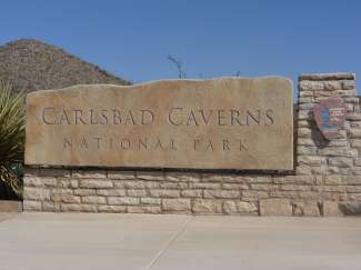 Eingang des Carlsbad Caverns Nationalparks in New Mexico