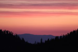 Sonnenuntergang Lassen National Park
