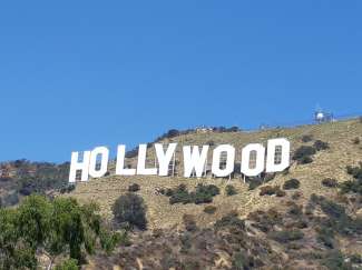 Der bekannte weiße Hollywood Schriftzug ist weltberühmt.