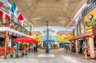 das Einkaufszentrum in Cancun
